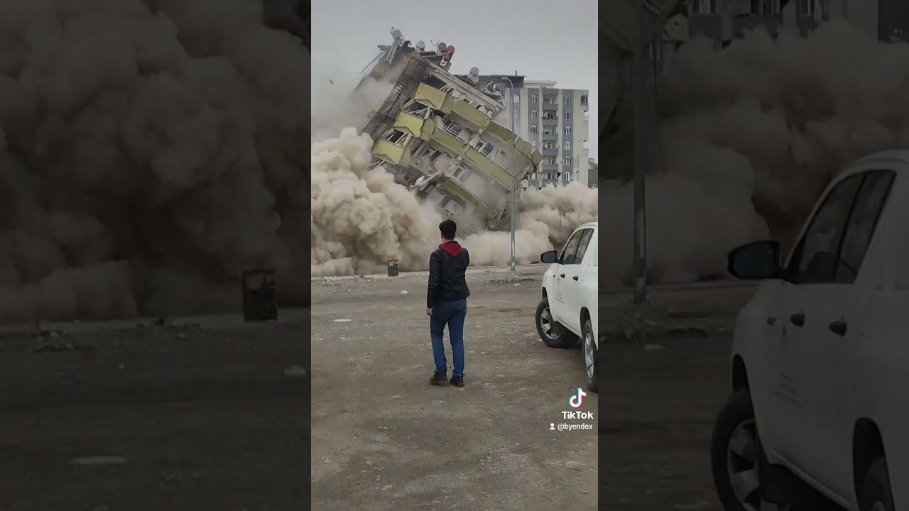 Kahramanmraş Deprem /Ebrar sitesi Kontroll&uuml; Yıkım