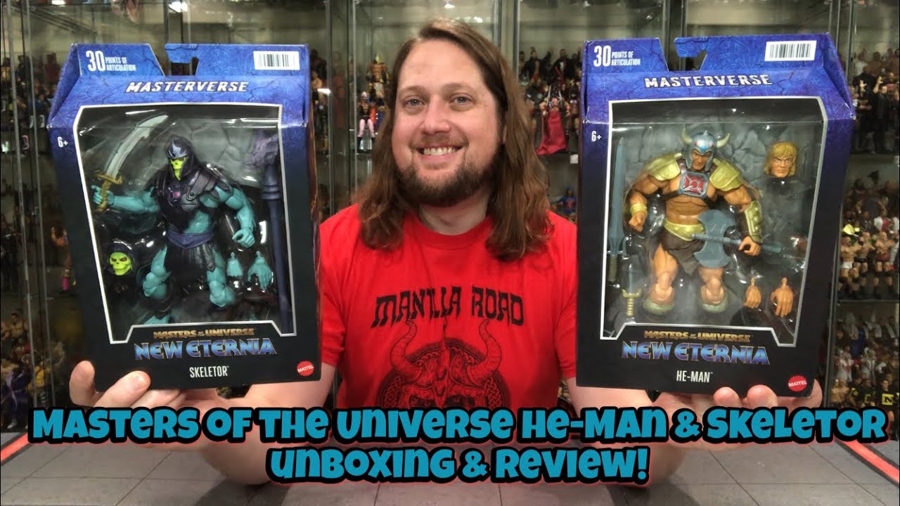 Masters Of The Universe He-Man & Skeletor New Eternia Unboxing & Review!