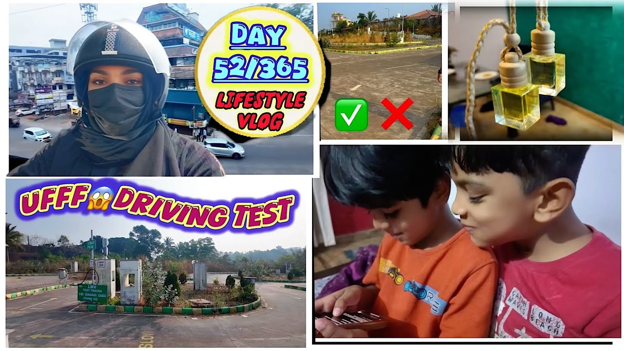 6 manik Poyada😱 2 & 4 wheeler driving licence day😧 Full tired😩 pass or what? 