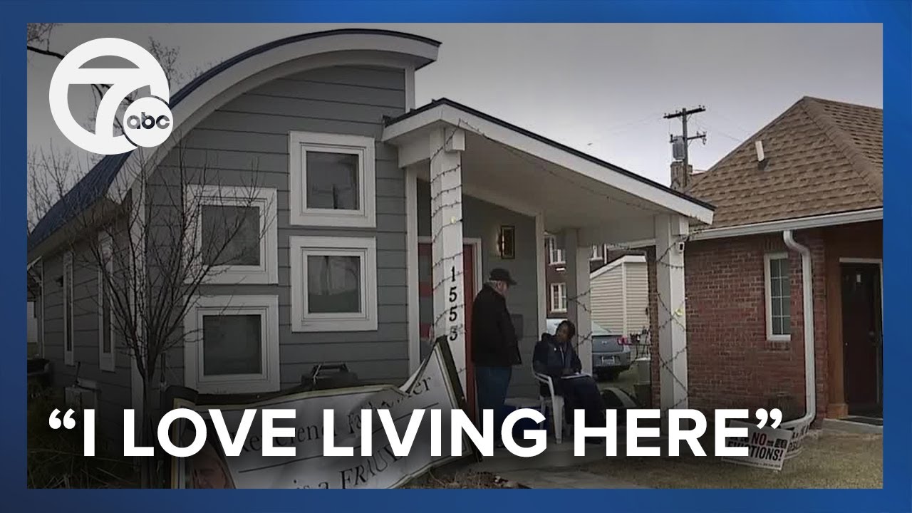 Woman living in tiny home claims her eviction is rooted in retaliation