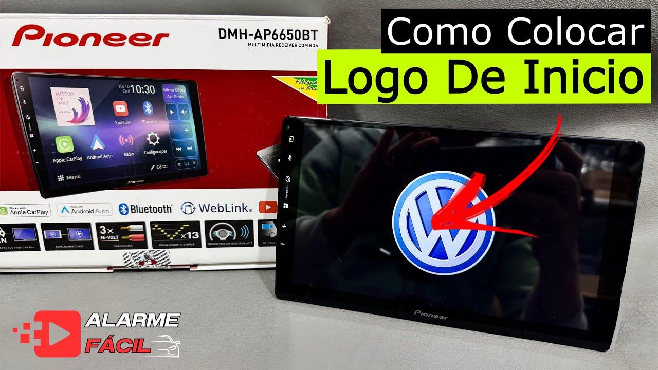 Como Colocar Logo De Início Pioneer 9” DMH-AP6650BT