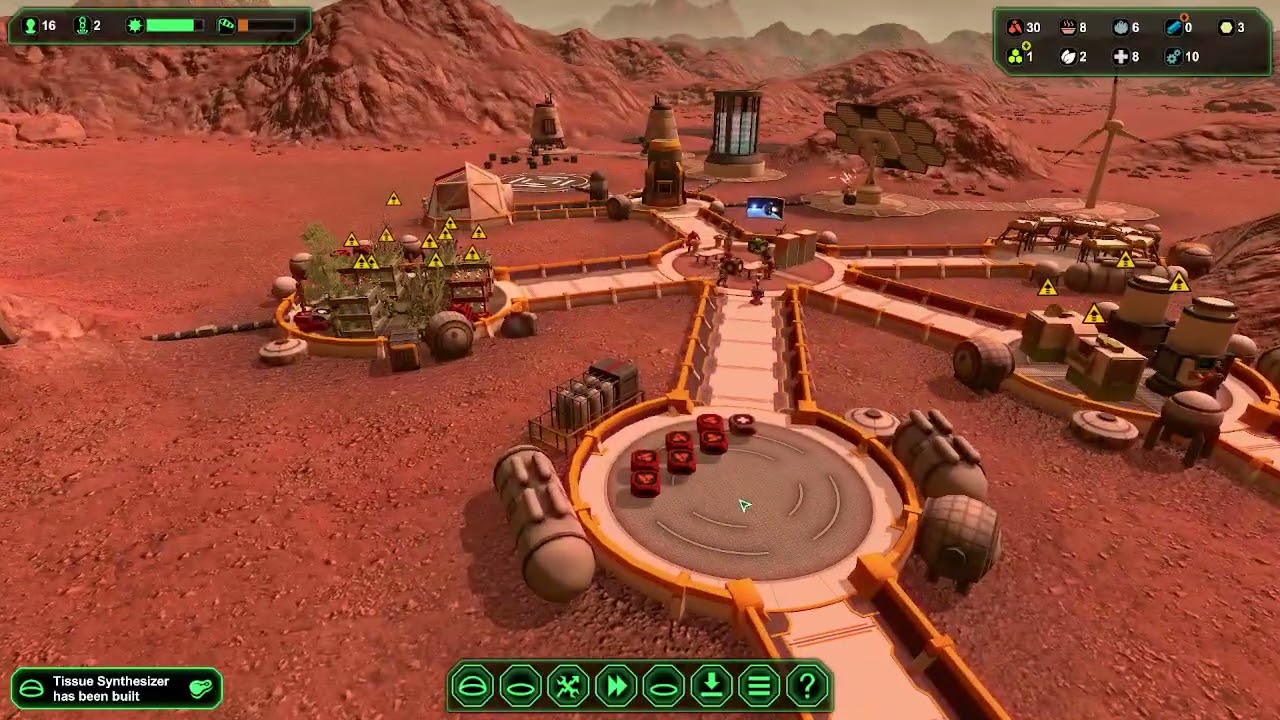 Прохождение Planetbase (часть 2) первая песчаная буря и ...