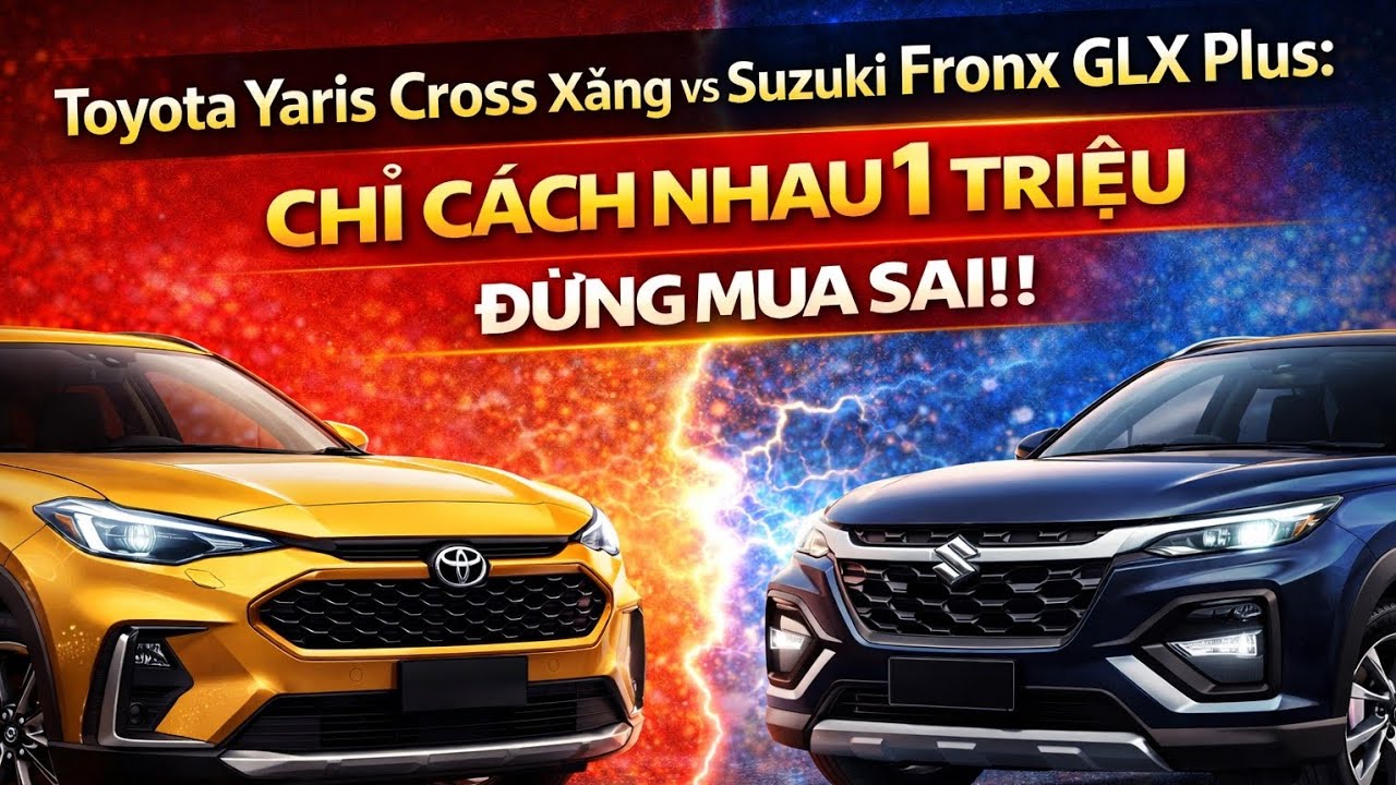 Toyota Yaris Cross Xăng vs Suzuki Fronx GLX Plus: Chỉ Cách Nhau 1 Triệu, Đừng Mua Sai !!