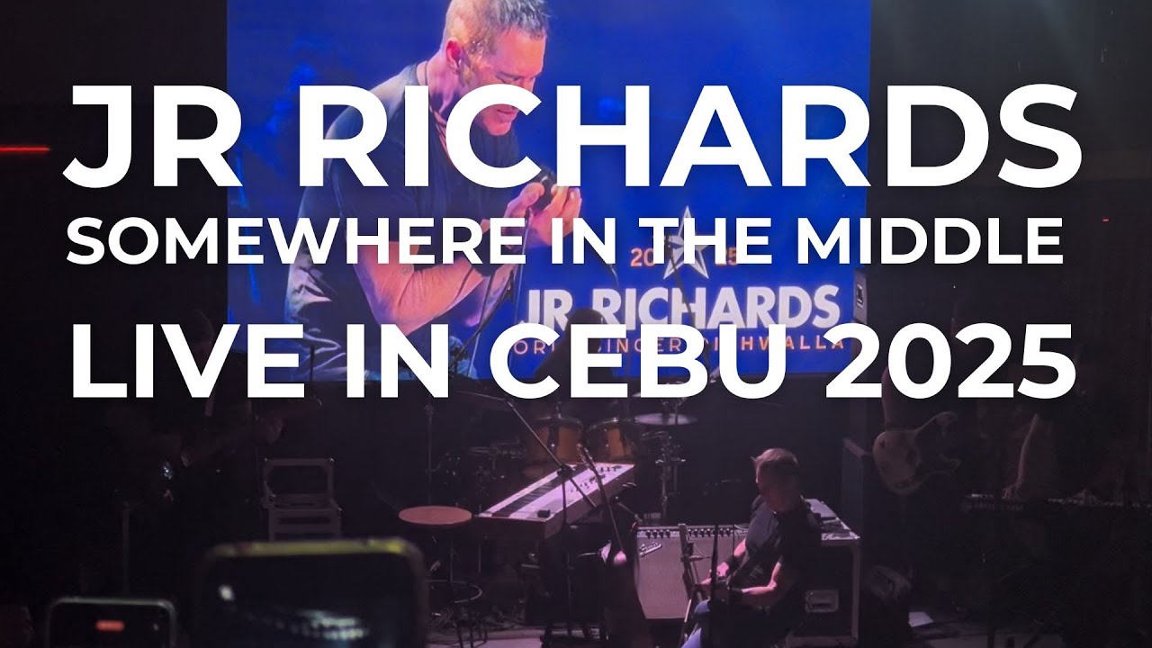 SOMEWHERE IN THE MIDDLE - JR RICHARDS OF DISHWALLA LIVE IN CEBU 2025 | aRVees Blog