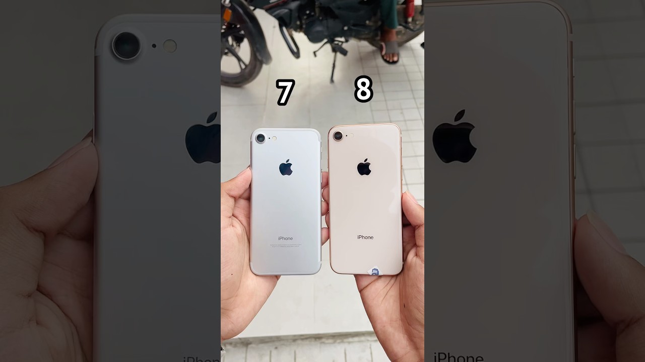 iPhone 7 Vs iPhone 8 || Design and Camera Comparison in 2025! #shorts