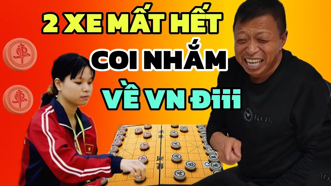 Cờ tướng - Ăn 2 xe của Ngô Lan Hương Đại sư phấn khích cả nước sốc nặng