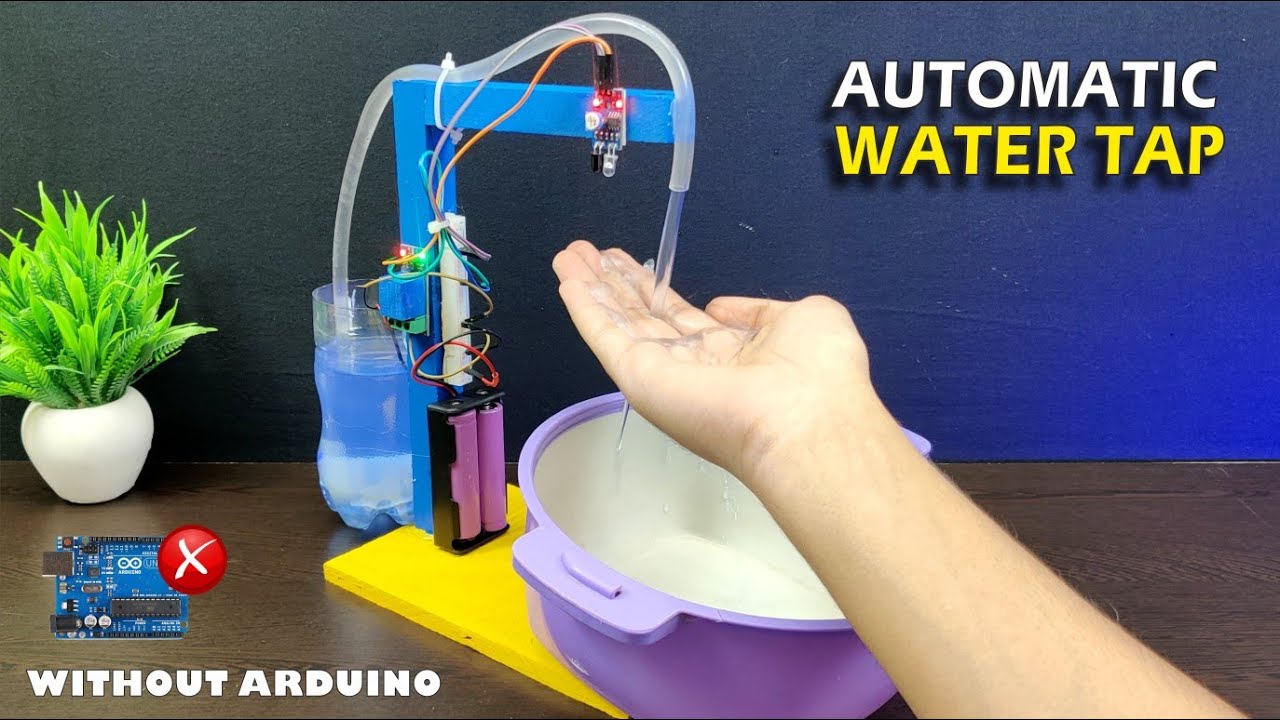 Automatic Water Tap without Arduino Uno|| water tap || touchless water tap #diy  #arduinoprojects
