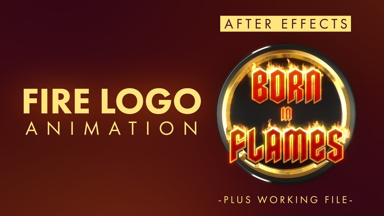 After Effects - Fire Logo Animation