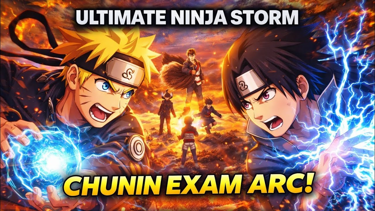 Chunin Exam Arc Gameplay 🔥  Ultimate Ninja Storm Mission Mode Naruto Battles