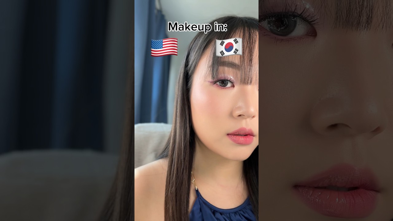 Корейский и американский макияж 🇰🇷🇺🇸
