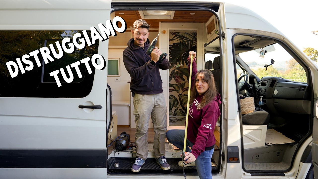 Ridisegno epico del van 🔥 RIMEDIAMO AGLI ERRORI e ottimizziamo gli spazi per la prossima spedizione