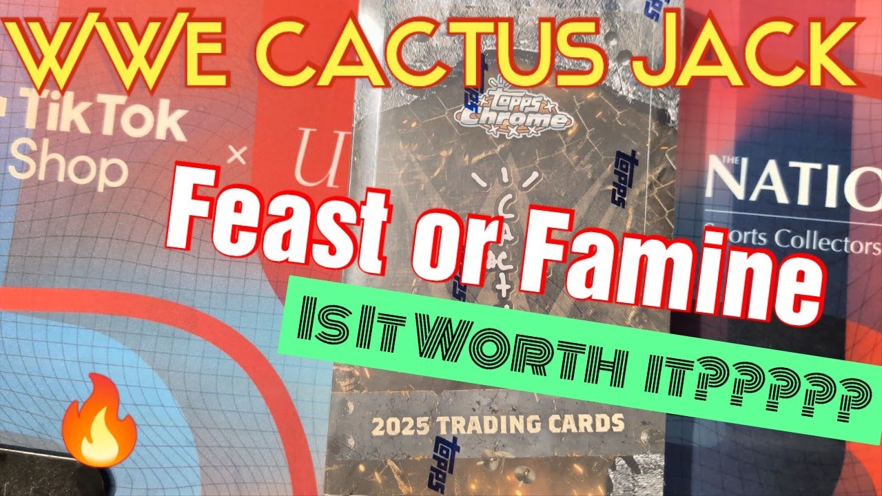 Огонь в дыре! Открываем подарочный набор WWE Cactus Jack Wrestling Hobby Box 2025 года 🤯🤯🤯🤯 Дости...