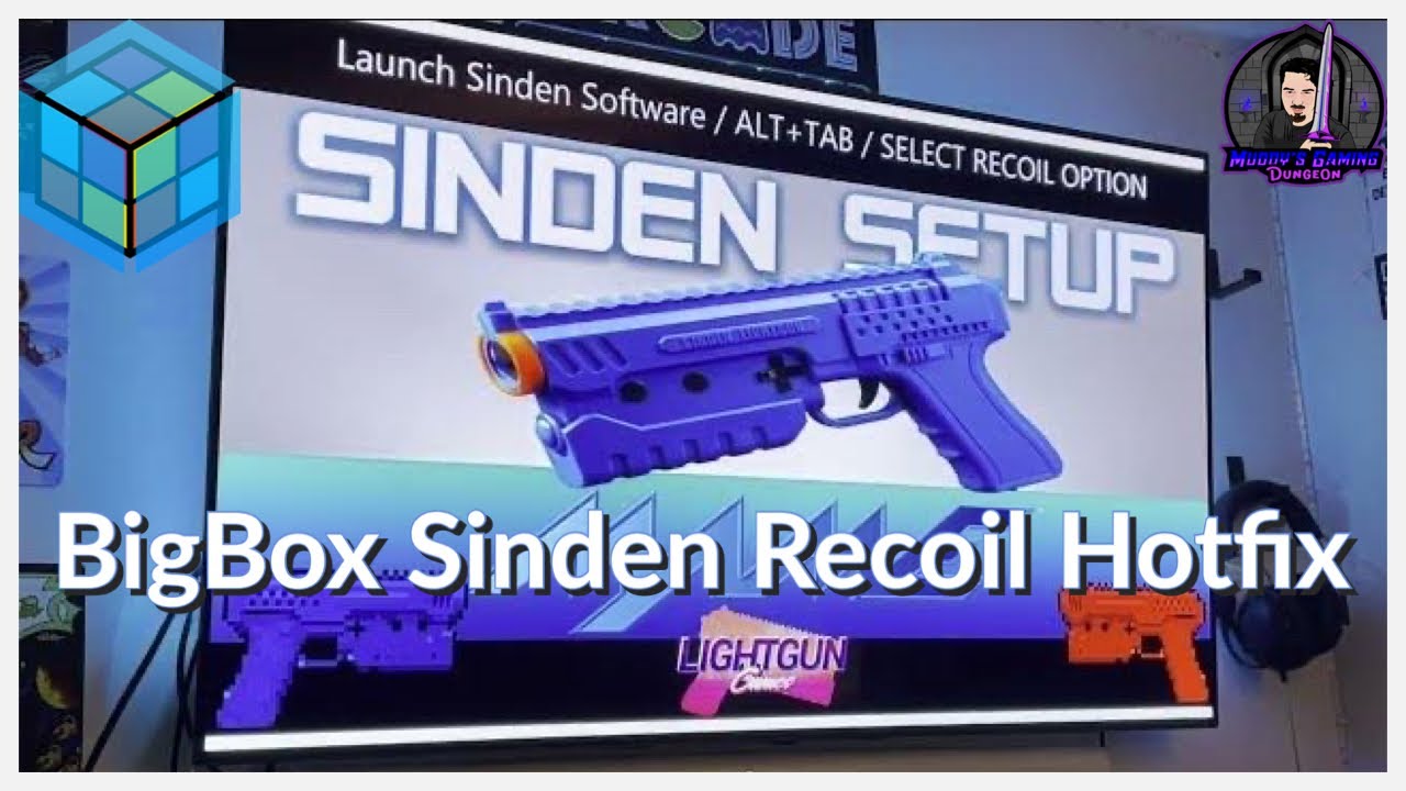 BigBox Sinden Light Gun Recoil Change Settings Fix