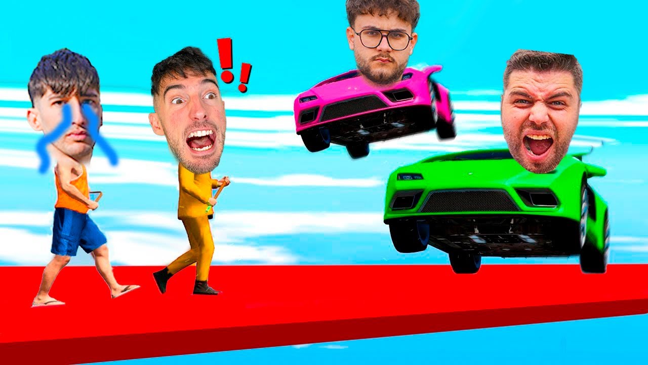 ¡ME QUIEREN ATROPELLAR! COCHES vs CORREDORES GTA 5 ONLINE
