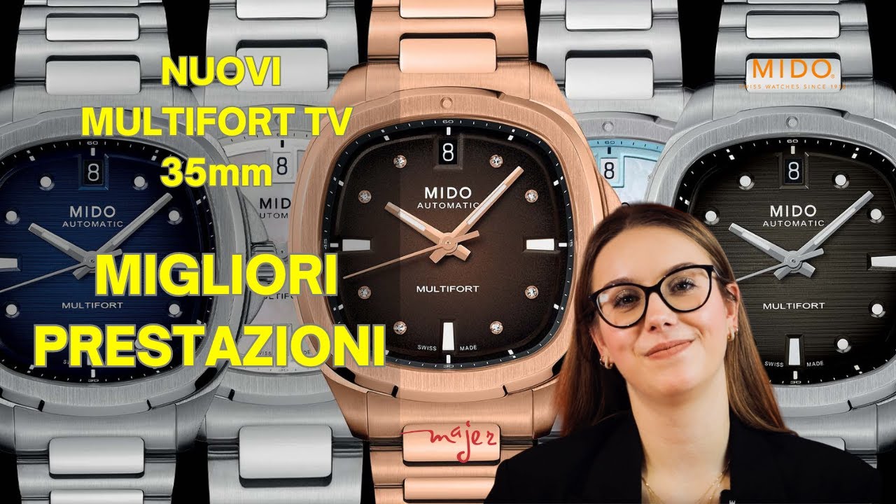 MIDO MULTIFORT TV 35mm: i nuovi orologi Mido dedicati ai polsi più sottili