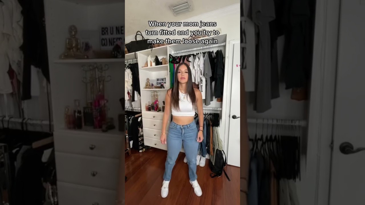 How to stretch out your jeans 🥴 #closet #ootn