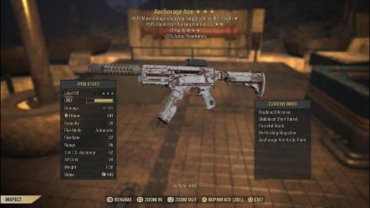 Fallout 76 weapon review 10mm SMG aka Anchorage ace￼