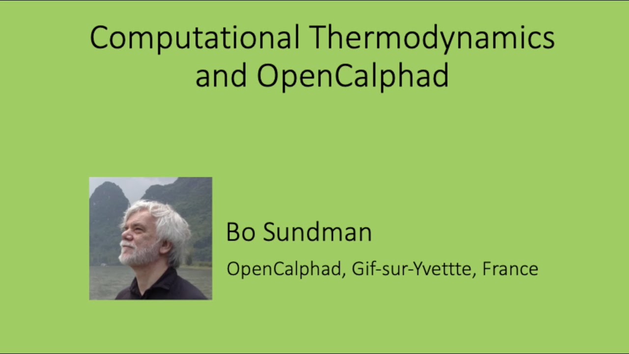 Вычислительная термодинамика и OpenCalphad, Бо Сундман