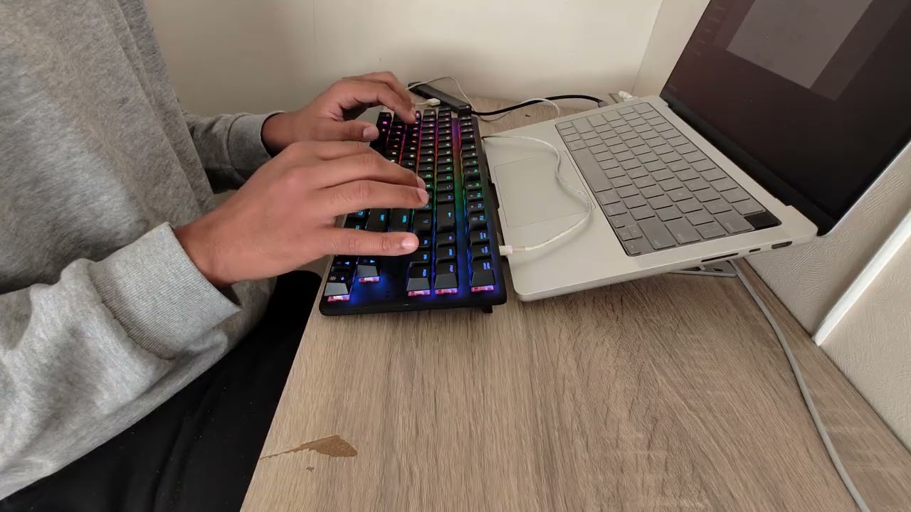HyperX Alloy Origins Core TKL Typing Test | HyperX Red (3 Minutes)
