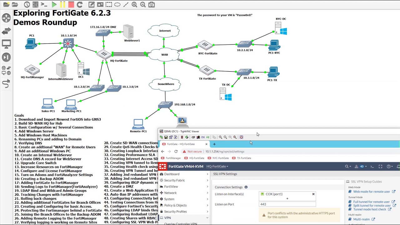 29. Creating Web Portal via SSL VPN for HTTP and SMB Remote Access FortiGate 6.2