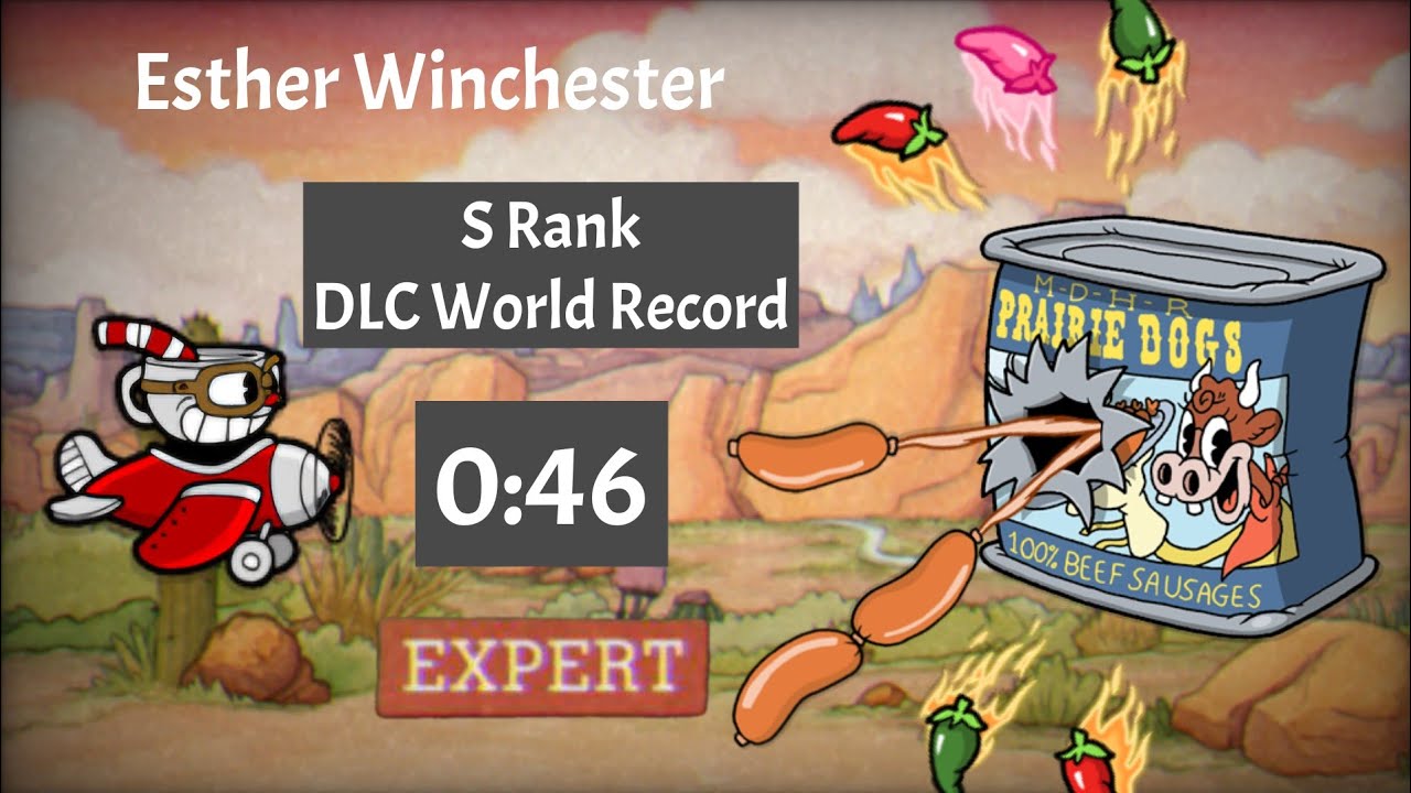 Cuphead Speedrun - Esther Winchester Expert S Rank DLC [WR] (0:46)