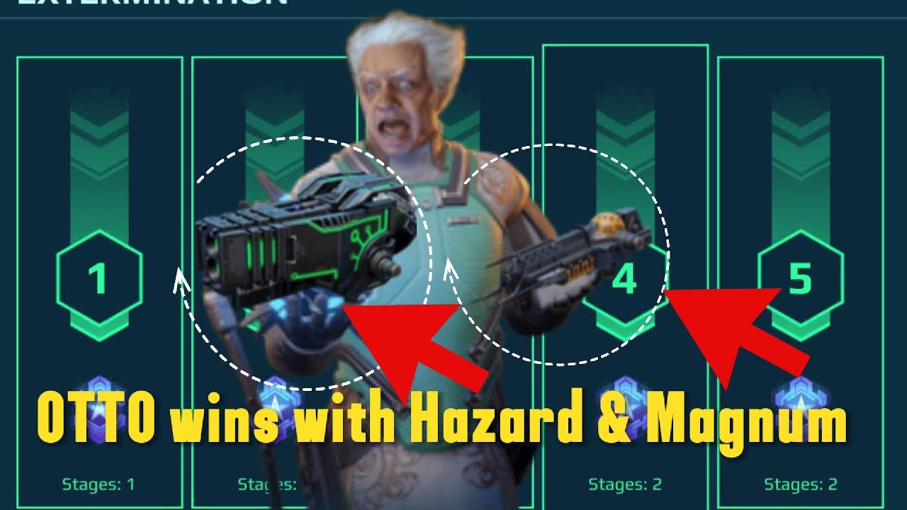 Pilot OTTO survives and triumphs in Extermination mode using plasma and radiation | war robots