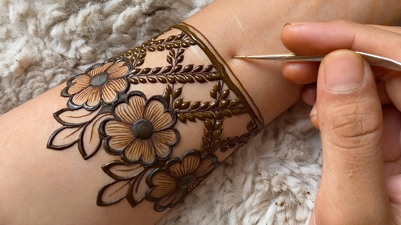 Simple Easy Mehndi design |New Mehndi design 2025 |Full hand Mehndi design #mehndi #henna 