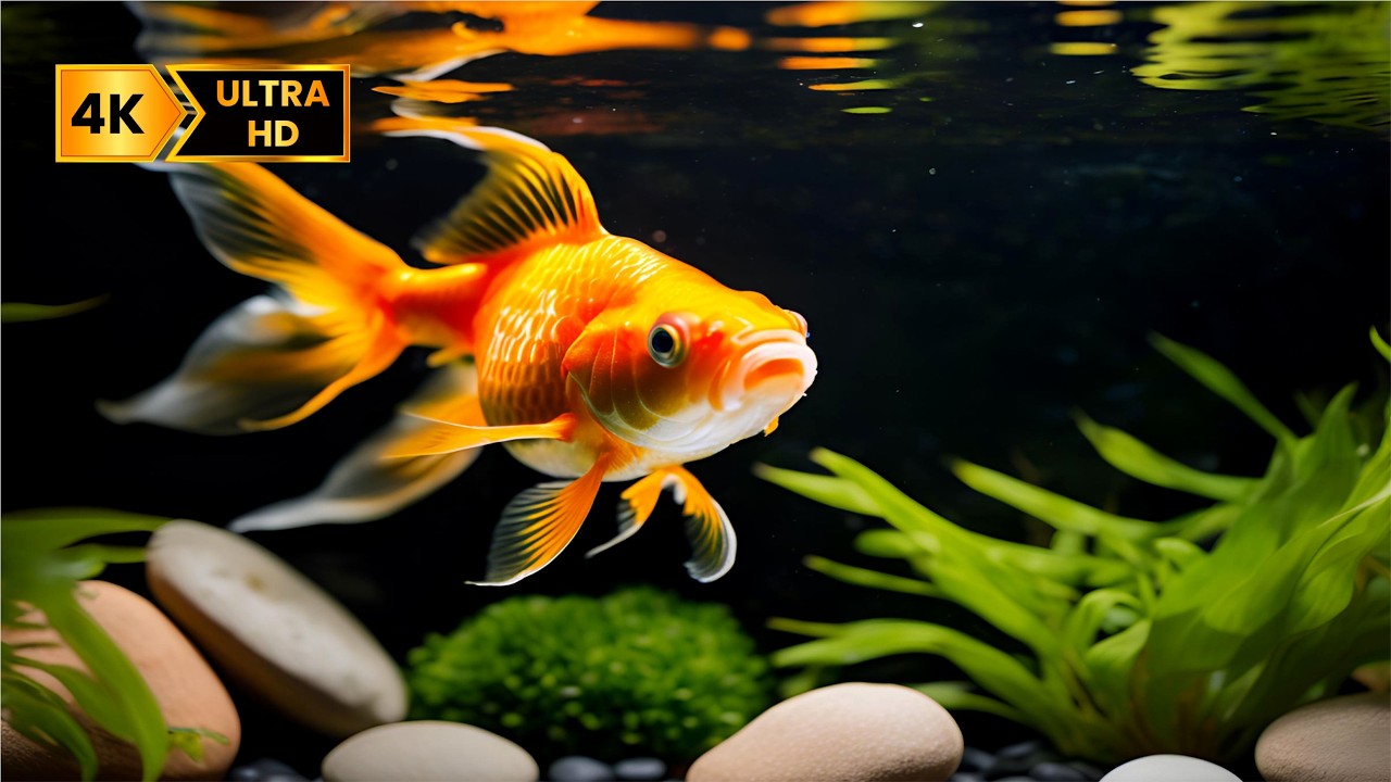 4K Aquarium Music for Relaxation | Stress Relief, Deep Sleep & Calming Ambience