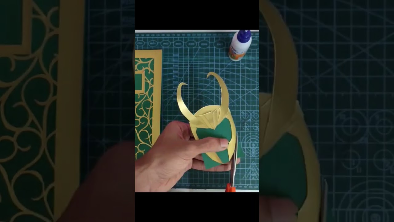 Making loki fan card #shorts #handmade #loki #art #lokiseason2trailer #journal #craft #diy #cute