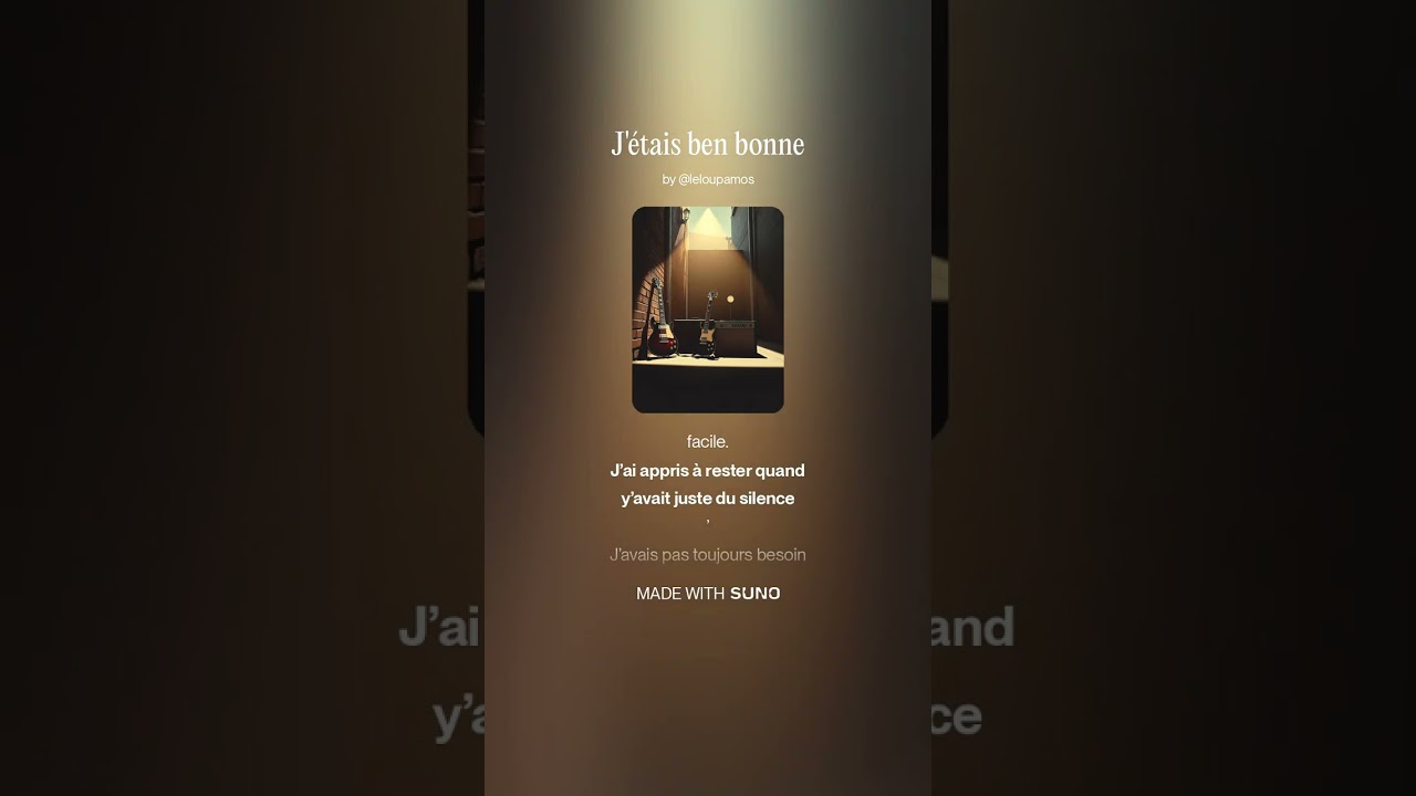 J'étais ben bonne