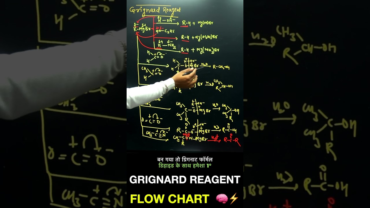 Grignard Reagent Full Flowchart | Organic Chemistry Paper Control ⚡ Fast Revision