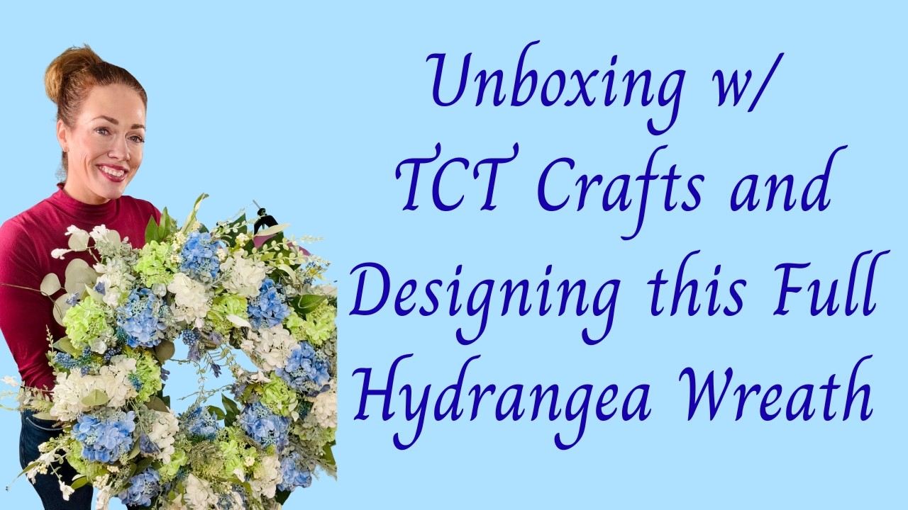 🌸 Designing a Cottagecore Hydrangea Wreath | Floral Design Tutorial with @TCTCrafts #diywreath