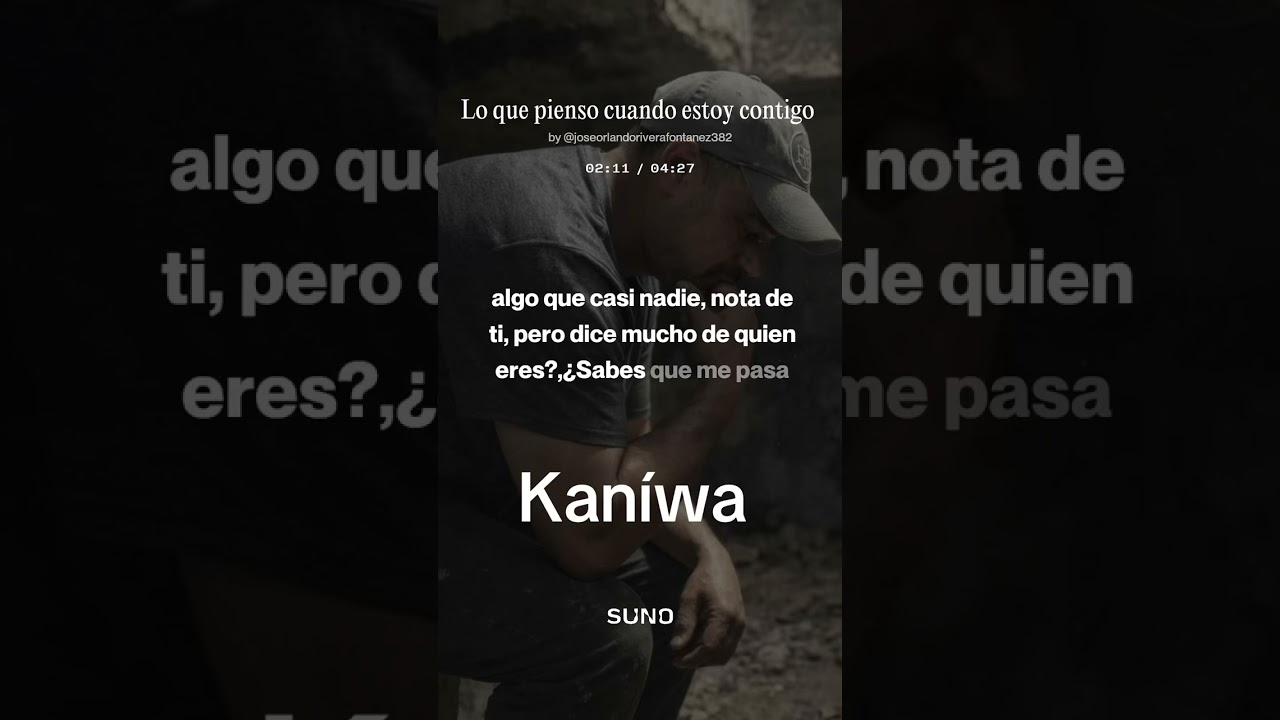 Lo que pienso cuando estoy contigo 