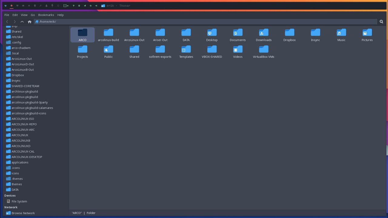 ArcoLinux : 3709 Edu-surfn-numixs-blue icons - new icon theme on nemesis-repo