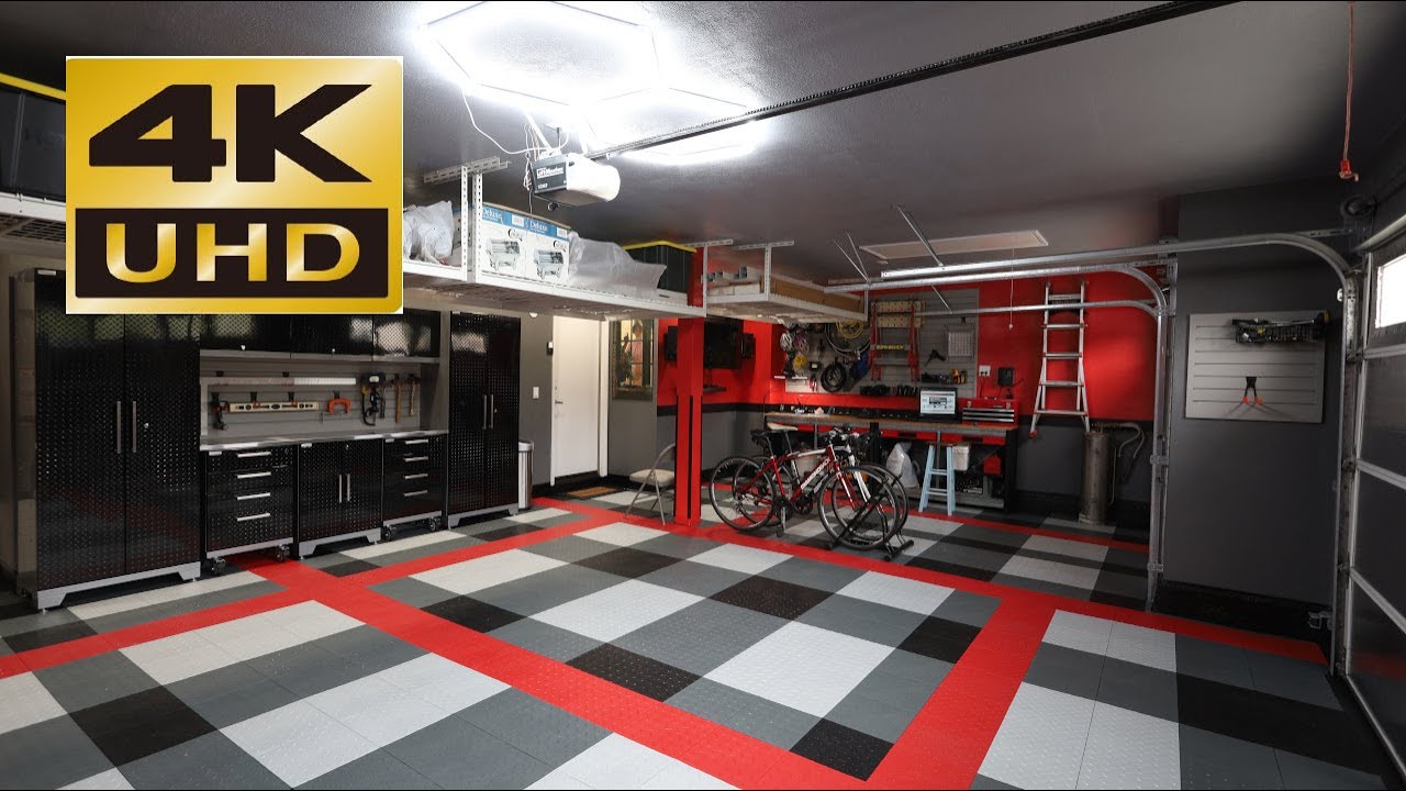 An Amazing DIY Garage Transformation With NewAge Cabinets and Swisstrax Garage Tiles