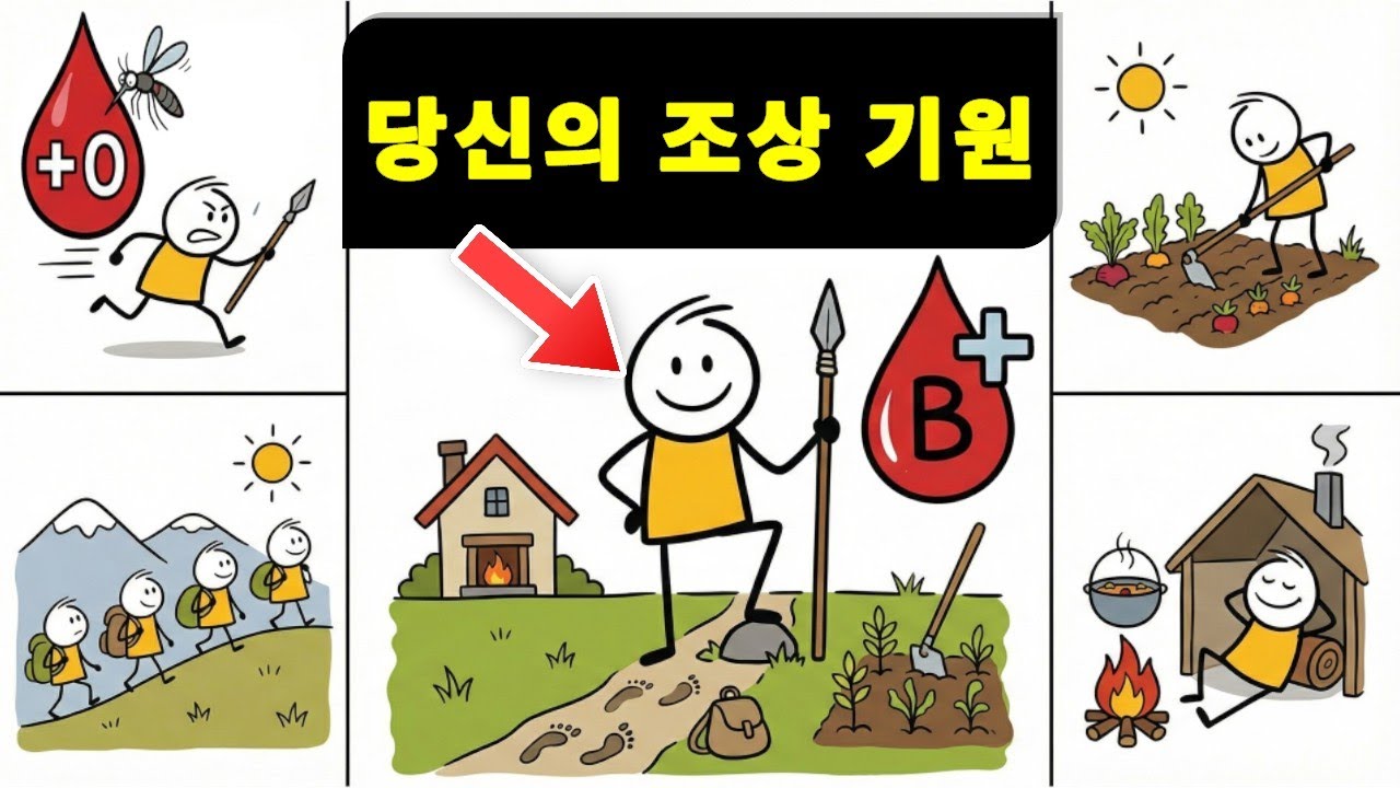 혈액형과 조상 | 설명 | 간략하게