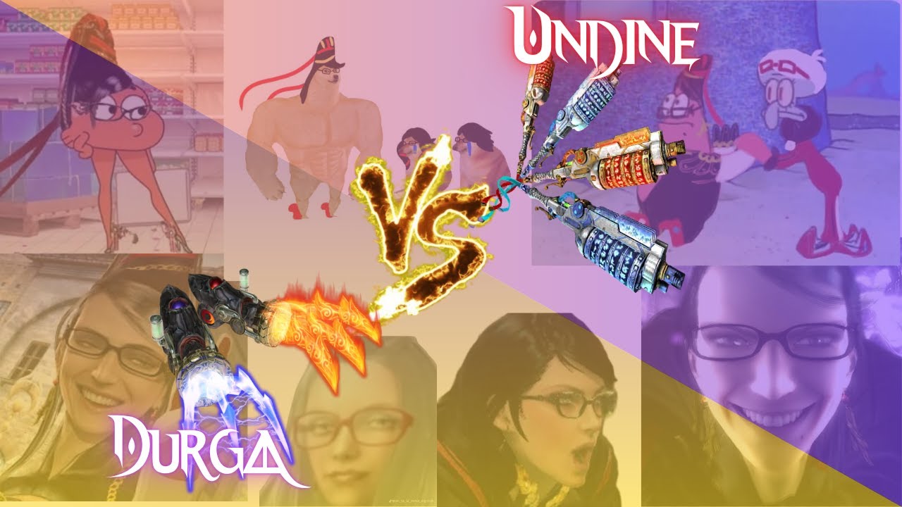 Bayonetta | Durga VS Undine | ¡La batalla elemental! (batalla de armas)