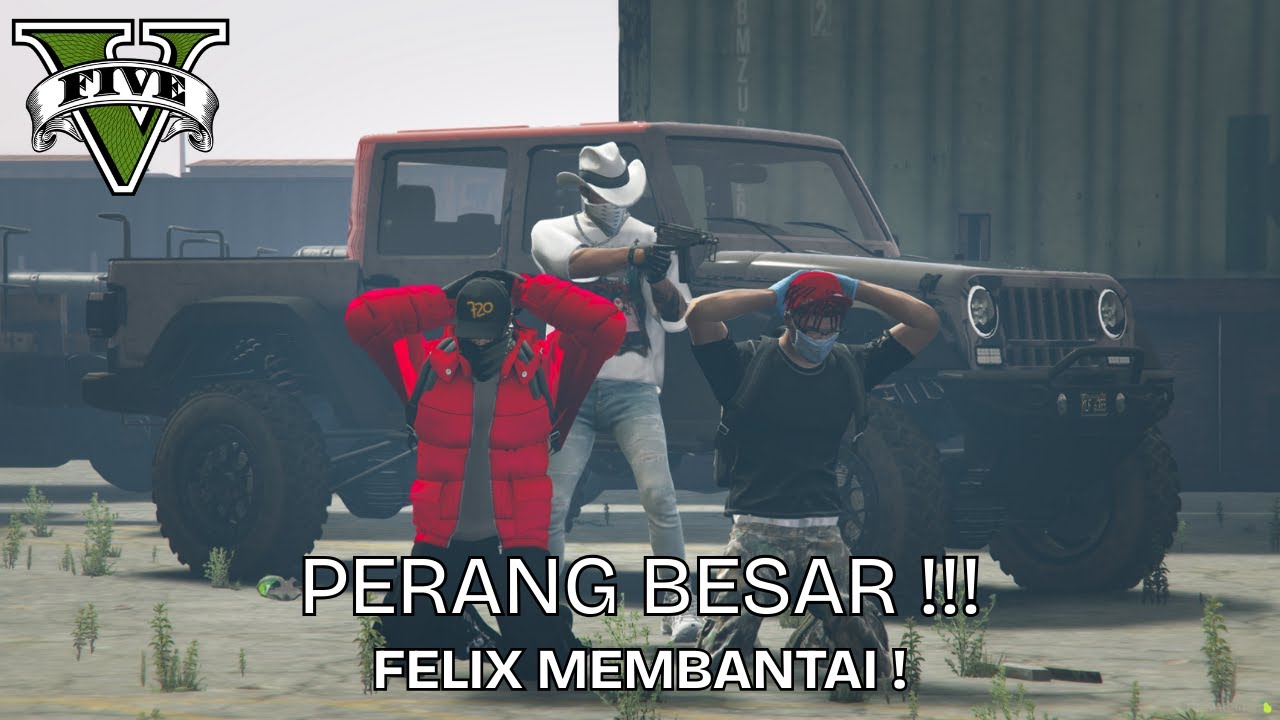 PEPERANGAN BESAR DOBRAK STREET GANG VS 4BLOOD !!! AMARAH GANGSTER !!! GTA 5 ROLEPLAY !!!