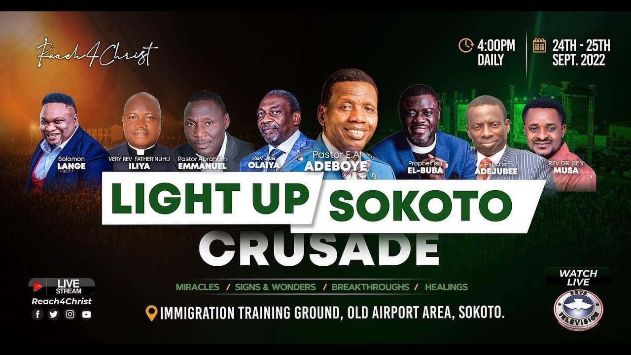 RCCG SEPTEMBER 25th 2022 | LIGHT UP SOKOTO CRUSADE Day2