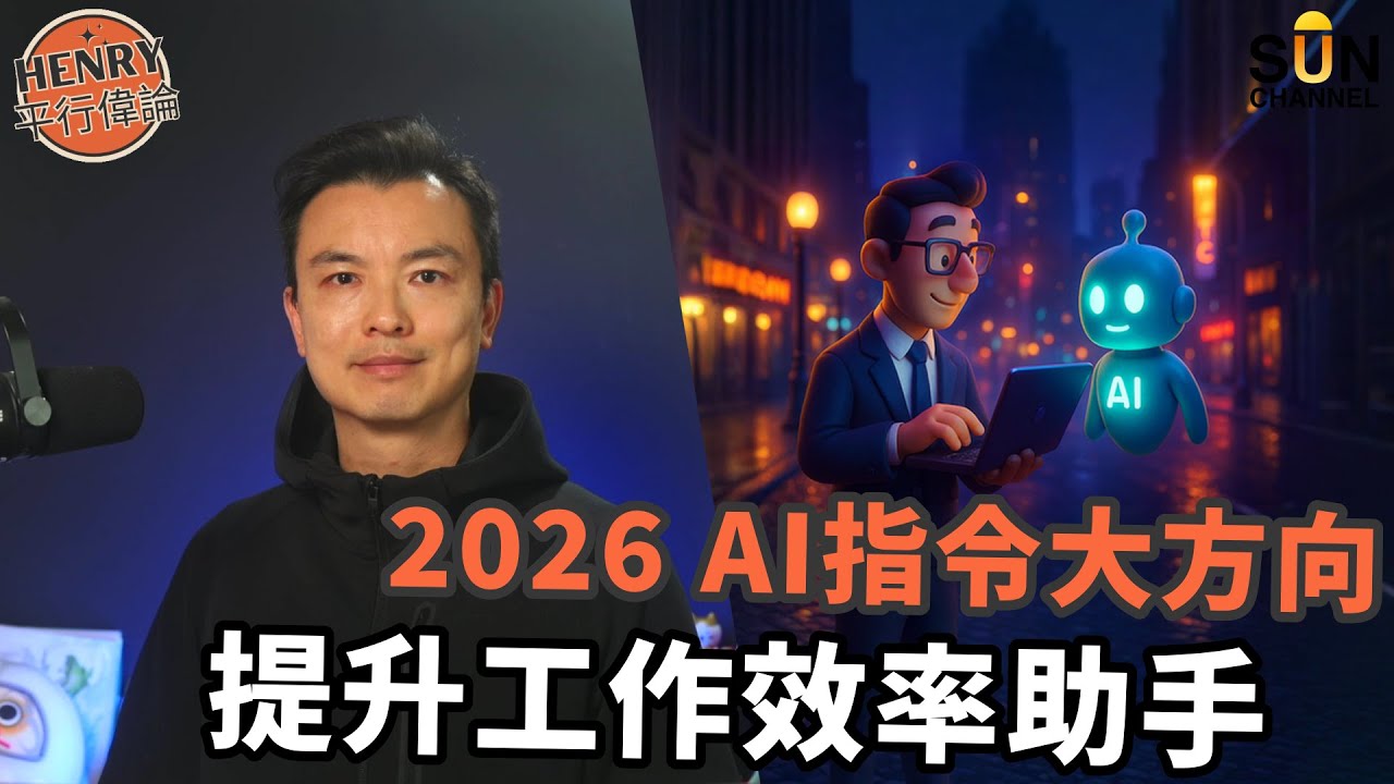 Microsoft、Google都押注的項目！手把手教你輕鬆掌握的最新指令思維！把 AI 變成最強助手：2026年工作、生活、學習必學的指令邏輯！｜#39 Henry平行偉論