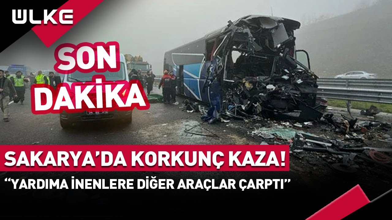 #SONDAKİKA Sakarya'da Korkunç Kaza! 
