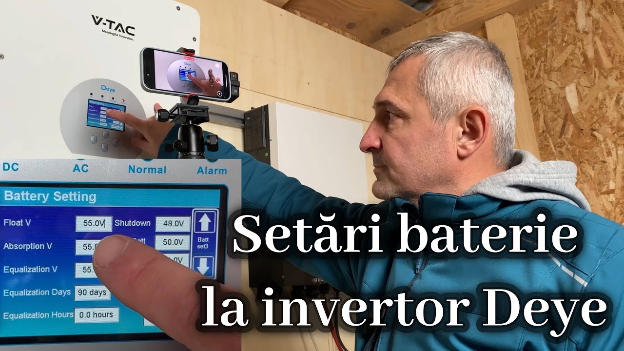 Discutie si setari baterie pentru invertor Deye (comunicare CAN si setare manuala tensiuni)