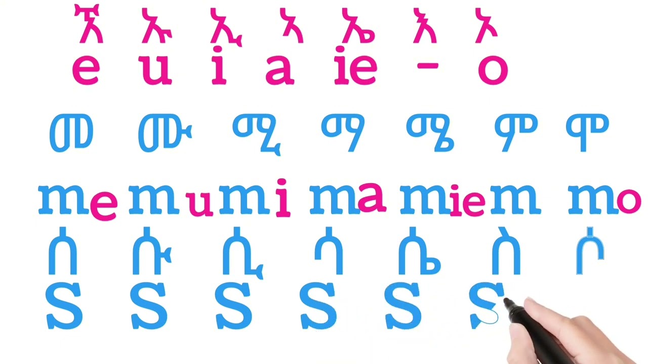 ተነባቢ እና አናባቢ ፊደላት(tenebabi ena anababi fidelat) vowel and consonant