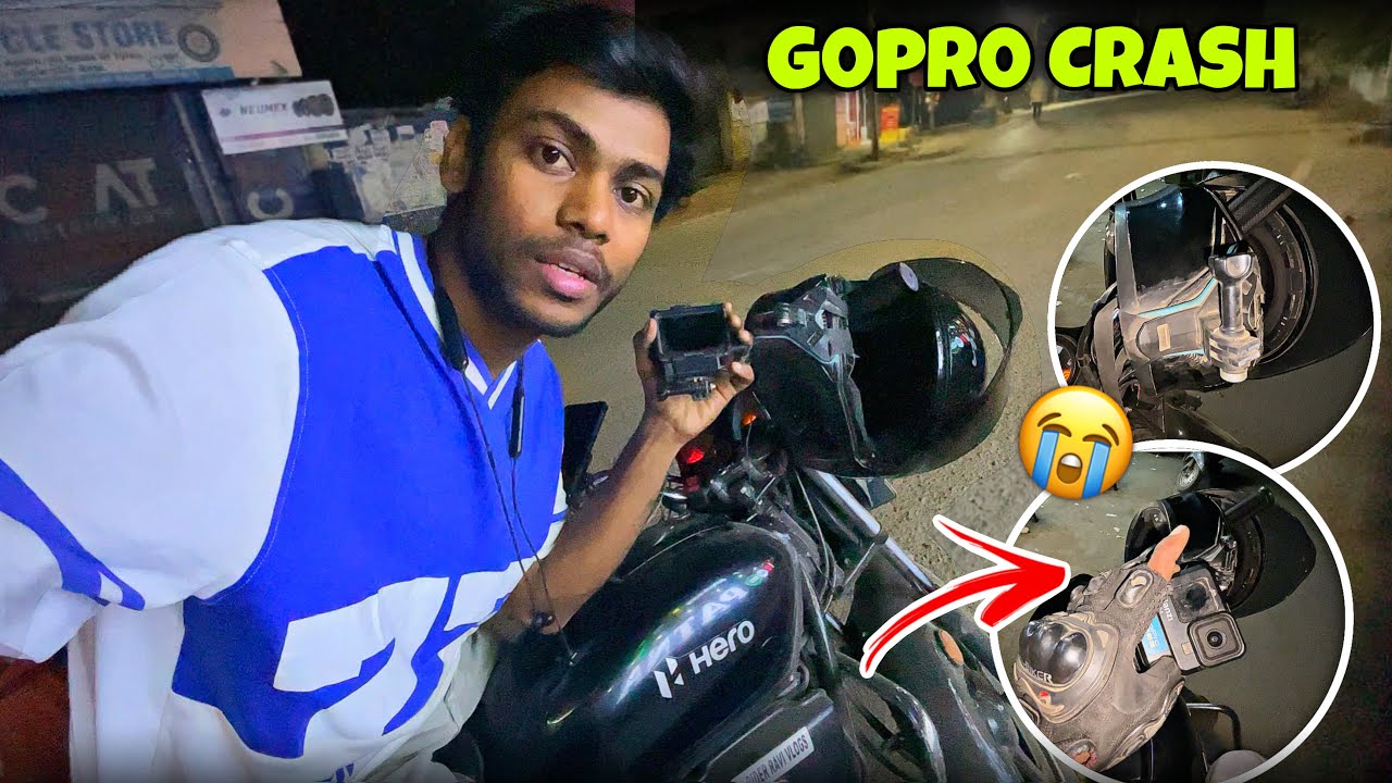 Swiggy Delivery Ke Time GoPro Crash 😱 Mount Tut Gaya