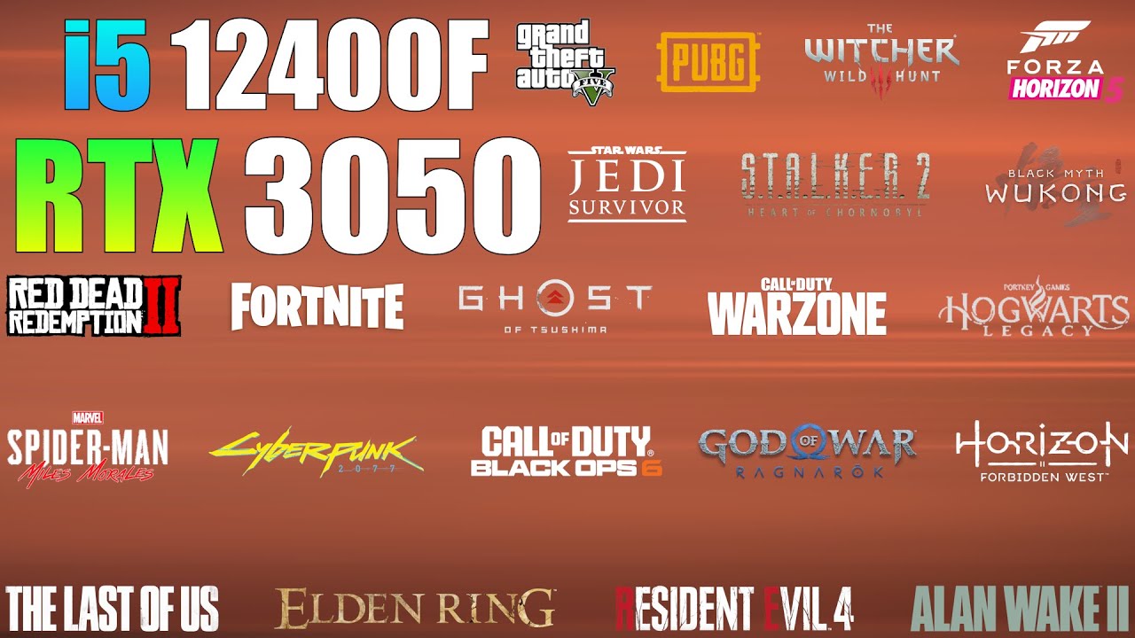 RTX 3050 + i5 12400F : Test in 23 Games in 2024 - Enough for 1080p Gaming?