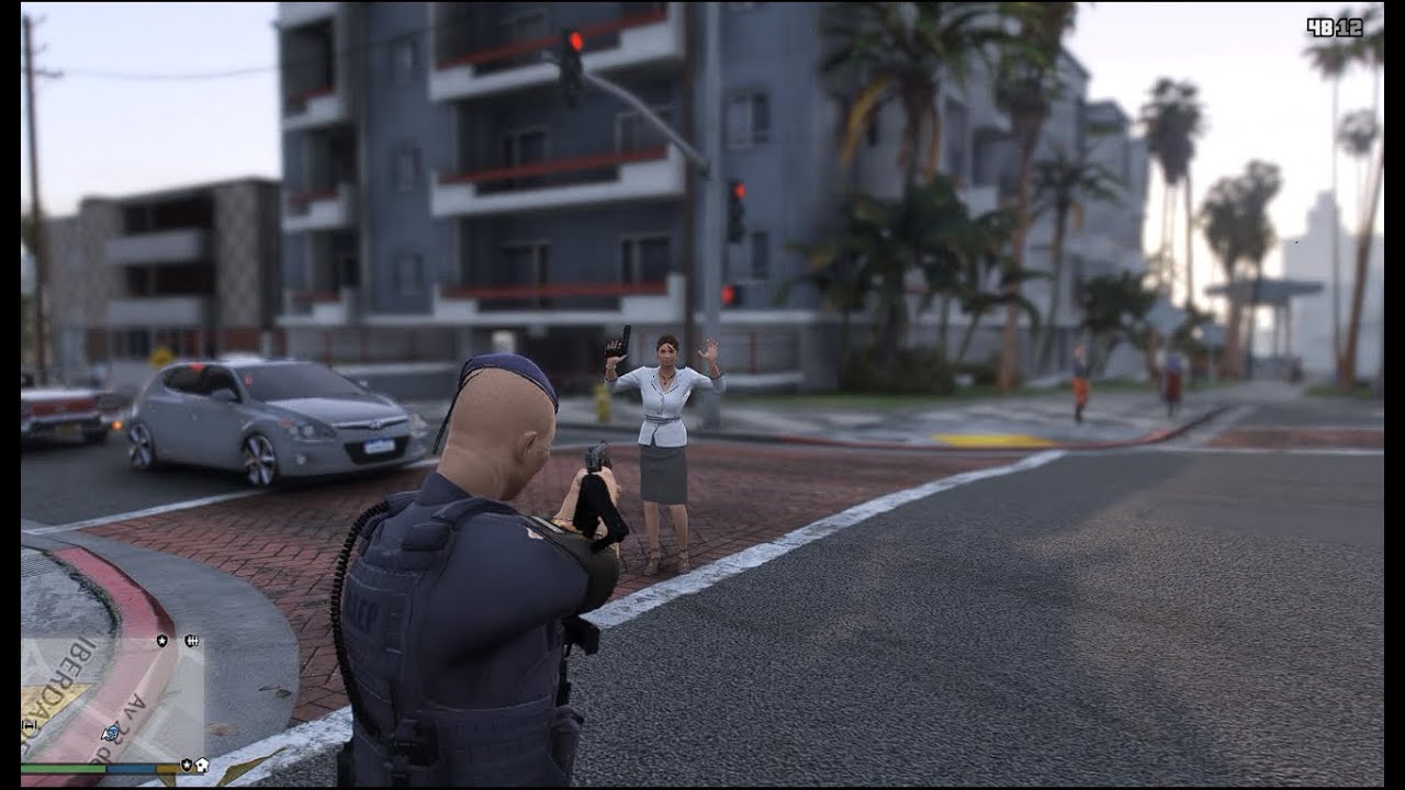 GTA 5 LSPDFR || MULHER ARMADA É PRESA PELA EQUIPE DO  3* BAEP + BRIGA EM FRENTE AO BATALHAO DO BAEP