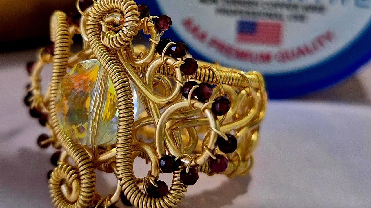Anillo en alambrismo con filigrana by FRANK ROBLEDO DESIGNS WIRE