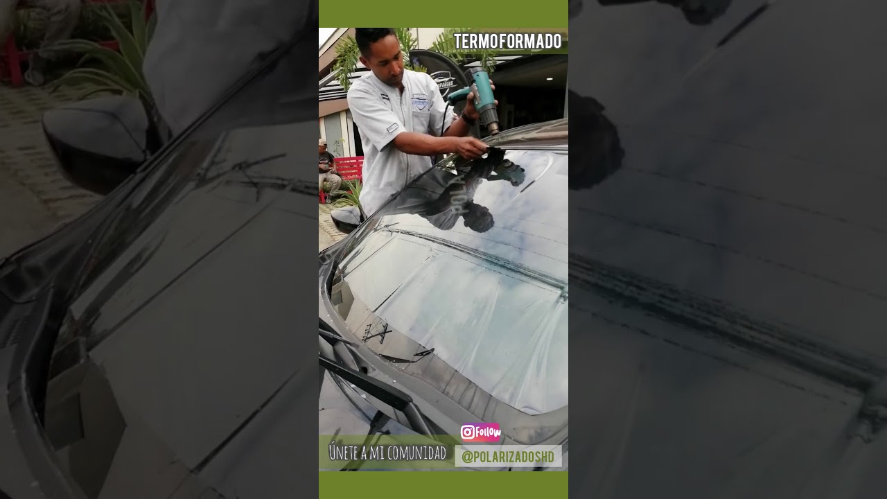 Como polarizar vidrio delantero y trasero auto