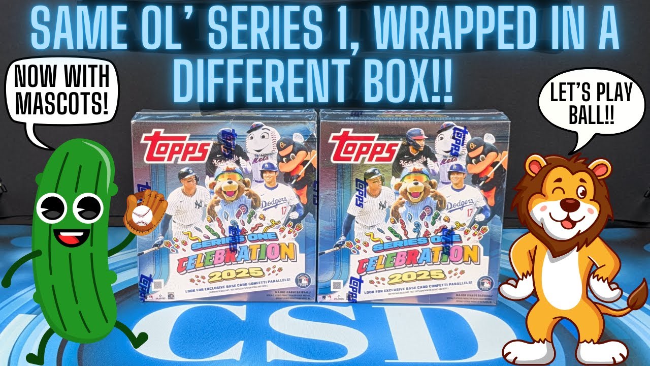 2025 Topps Baseball Series 1 Celebration Mega Box Review.  The season is finally here!!
