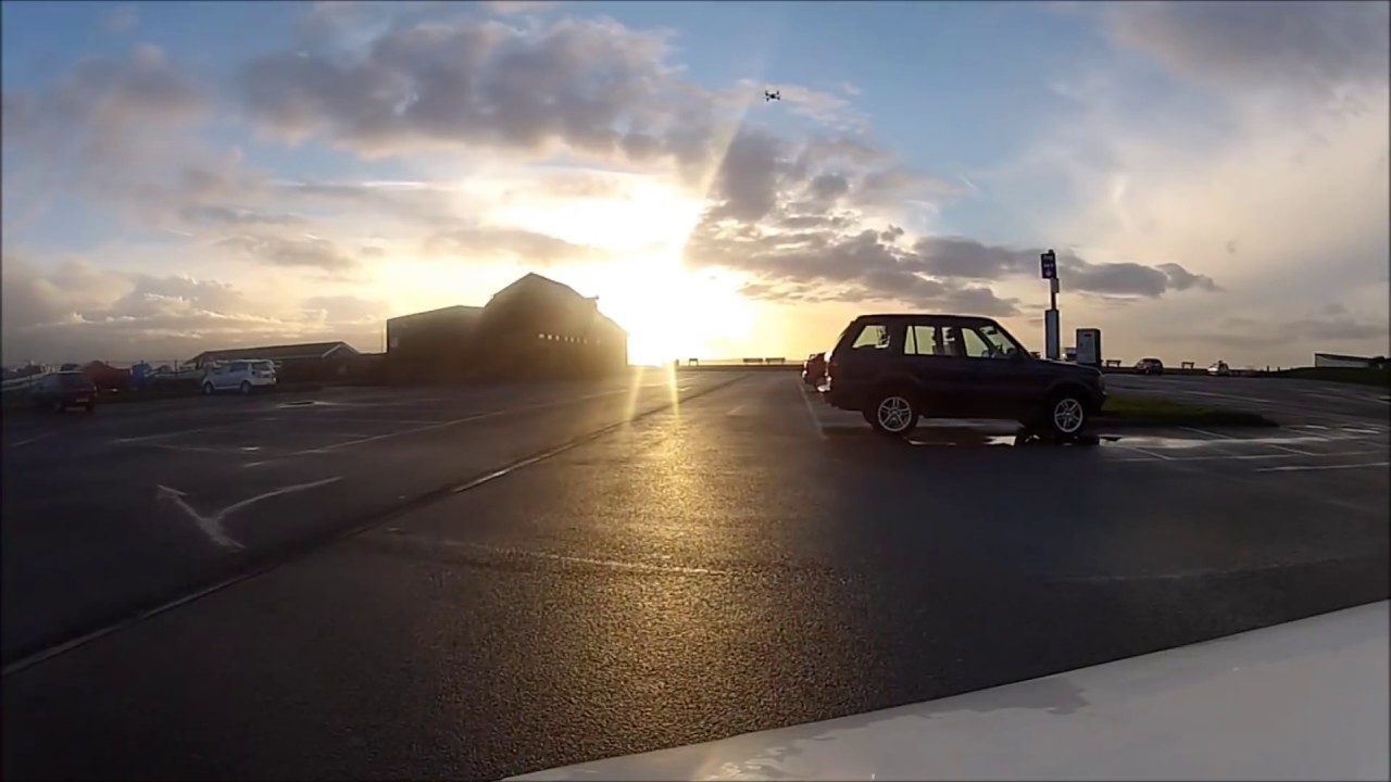 hubsan x4 quad copter  flying at 25mph.